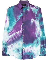 Chemise à manches longues imprimée tie-dye multicolore Mauna Kea