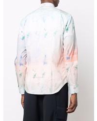 Chemise à manches longues imprimée tie-dye multicolore Paul Smith