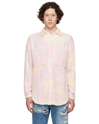 Chemise à manches longues imprimée tie-dye rose Faith Connexion