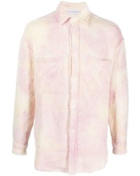 Chemise à manches longues imprimée tie-dye rose Faith Connexion