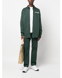 Chemise à manches longues imprimée vert foncé Karl Lagerfeld