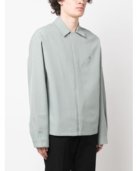Chemise à manches longues imprimée vert menthe Oamc