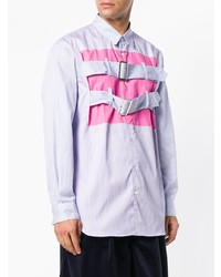 Chemise à manches longues imprimée violet clair Comme Des Garcons SHIRT