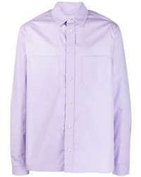 Chemise à manches longues imprimée violet clair Ih Nom Uh Nit