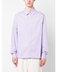 Chemise à manches longues imprimée violet clair Ih Nom Uh Nit