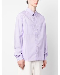 Chemise à manches longues imprimée violet clair Ih Nom Uh Nit