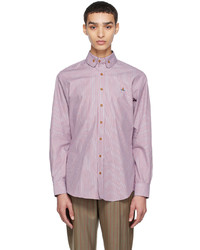 Chemise à manches longues imprimée violet clair Vivienne Westwood