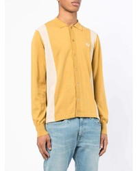 Chemise à manches longues jaune Fred Perry