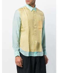 Chemise à manches longues jaune Comme Des Garcons Homme Plus