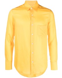 Chemise à manches longues jaune Ernest W. Baker