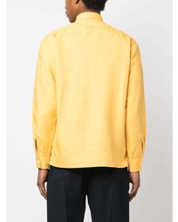 Chemise à manches longues jaune FURSAC