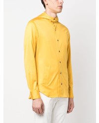 Chemise à manches longues jaune Kiton