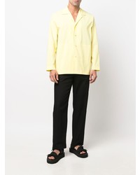 Chemise à manches longues jaune Homme Plissé Issey Miyake