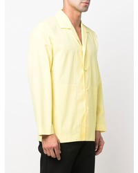 Chemise à manches longues jaune Homme Plissé Issey Miyake