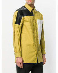 Chemise à manches longues jaune Rick Owens