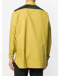 Chemise à manches longues jaune Rick Owens