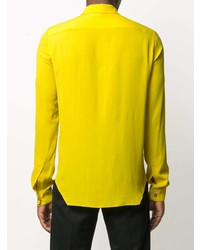 Chemise à manches longues jaune Rick Owens