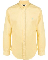 Chemise à manches longues jaune Polo Ralph Lauren