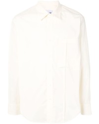 Chemise à manches longues jaune Solid Homme