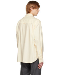 Chemise à manches longues jaune Solid Homme