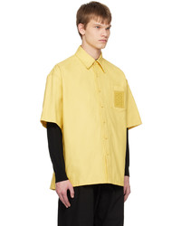 Chemise à manches longues jaune Raf Simons