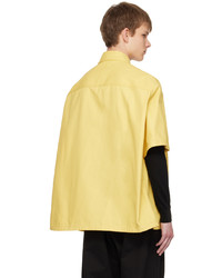 Chemise à manches longues jaune Raf Simons