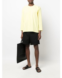 Chemise à manches longues jaune Homme Plissé Issey Miyake