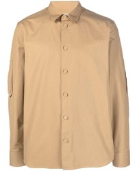 Chemise à manches longues marron clair Bottega Veneta