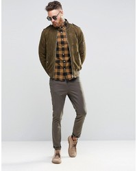 Chemise à manches longues marron clair Asos