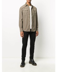 Chemise à manches longues marron clair G-Star RAW