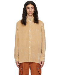 Chemise à manches longues marron clair Jacquemus