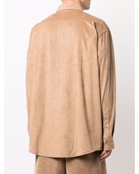 Chemise à manches longues marron clair Acne Studios