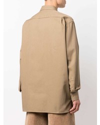 Chemise à manches longues marron clair Acne Studios