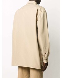 Chemise à manches longues marron clair Acne Studios