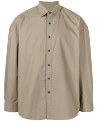 Chemise à manches longues marron clair Yoshiokubo