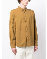 Chemise à manches longues marron clair PS Paul Smith