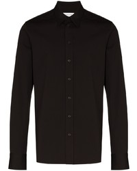 Chemise à manches longues marron foncé Bottega Veneta