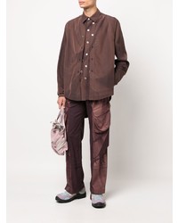 Chemise à manches longues marron foncé JiyongKim