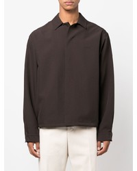 Chemise à manches longues marron foncé Oamc