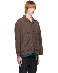 Chemise à manches longues marron meanswhile