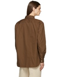 Chemise à manches longues marron Acne Studios