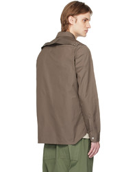 Chemise à manches longues marron Rick Owens