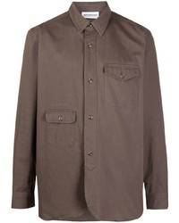 Chemise à manches longues marron Han Kjobenhavn