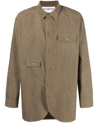 Chemise à manches longues marron Han Kjobenhavn