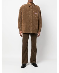 Chemise à manches longues marron Acne Studios