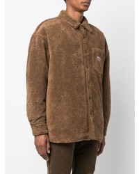 Chemise à manches longues marron Acne Studios