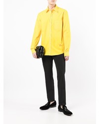 Chemise à manches longues moutarde Dolce & Gabbana