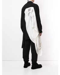 Chemise à manches longues noire et blanche Yohji Yamamoto
