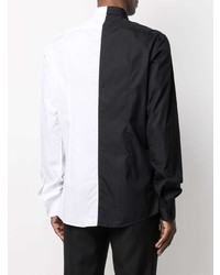 Chemise à manches longues noire et blanche Dolce & Gabbana