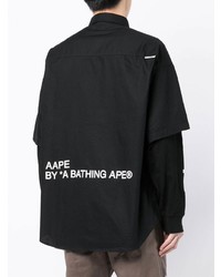 Chemise à manches longues noire AAPE BY A BATHING APE